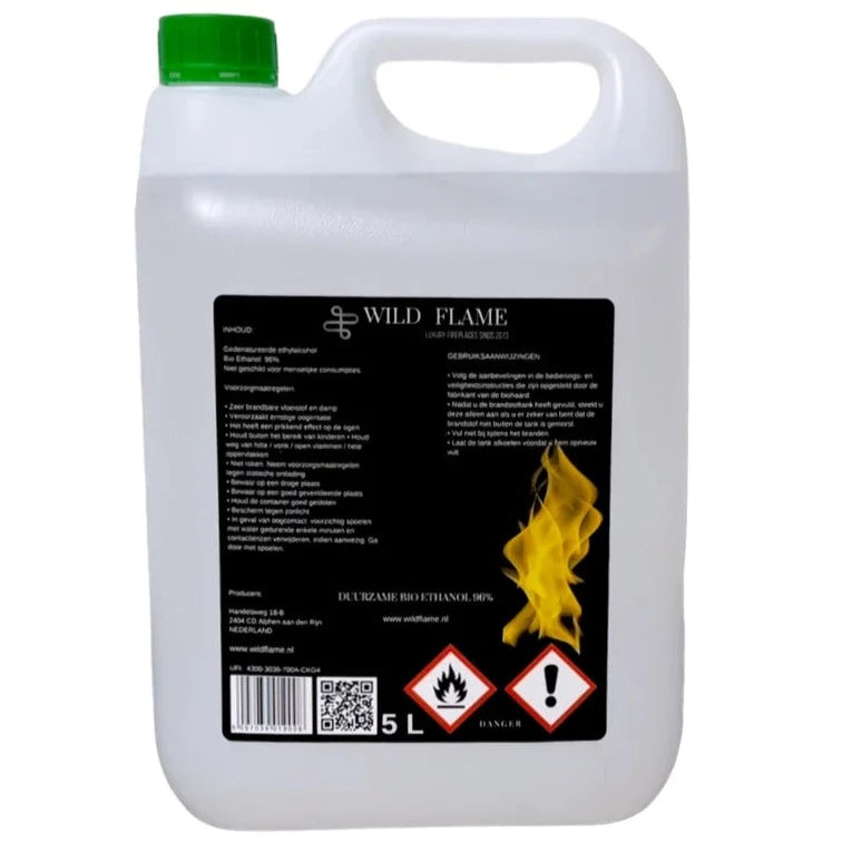 Bioethanol 96% Brennstoff 5x5-Liter Kanister