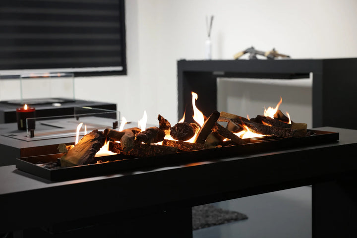 Bioethanol SmartFire Fernbedienung - PRIME A6 150cm mit Deko