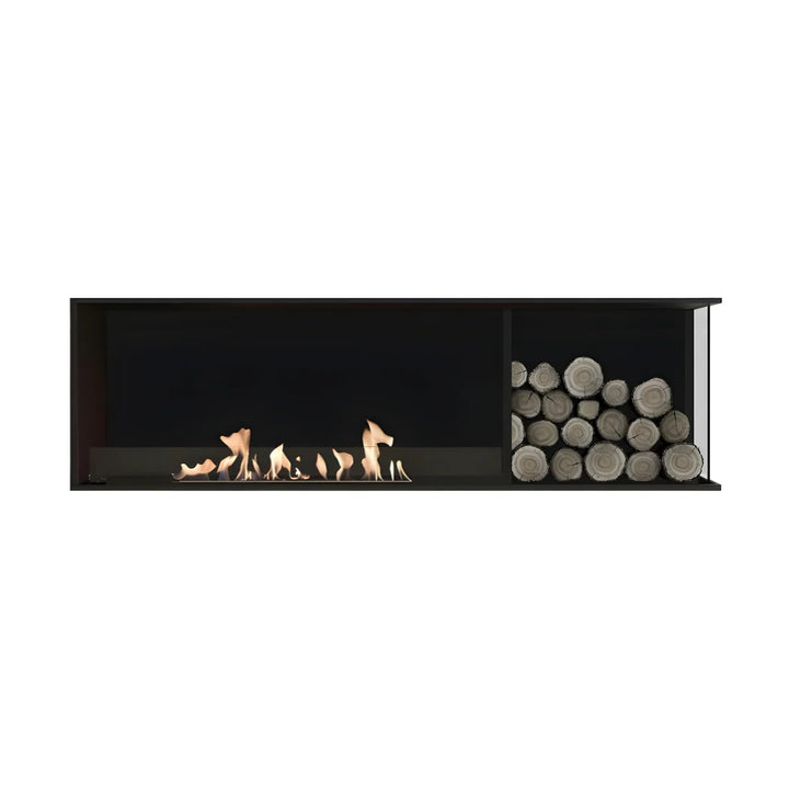 Bioethanol Eck Einbaukamin - BASE WOOD R160