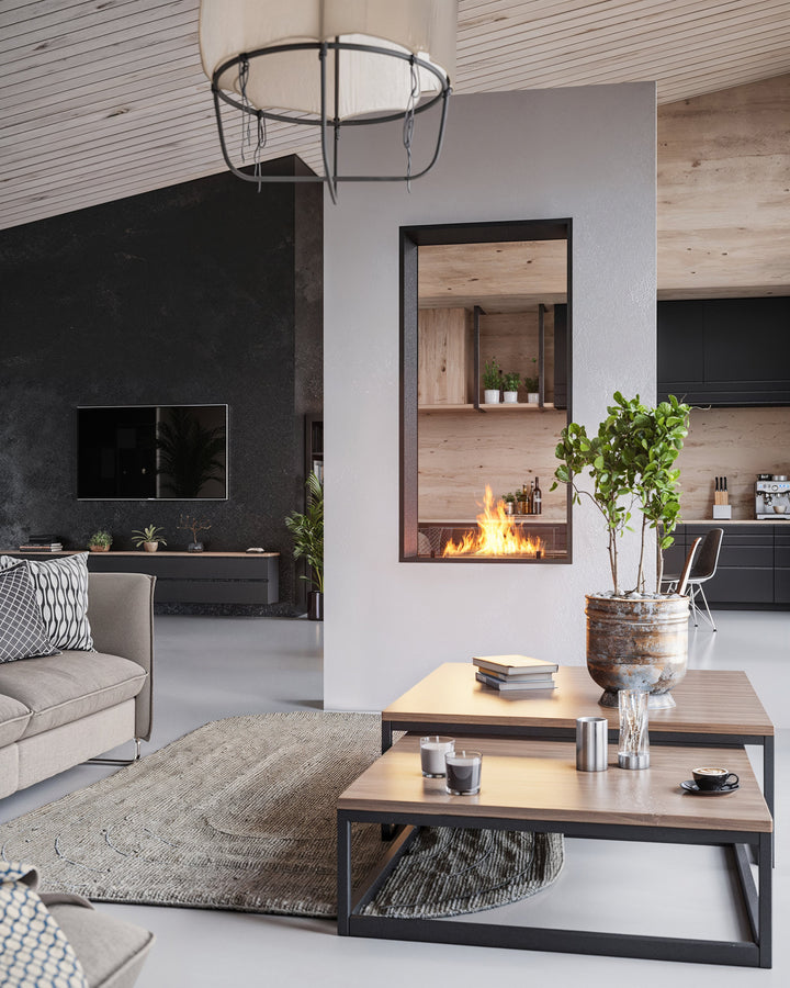 bioethanol-einbau-kamin-ofen-zweiseitig-vertikal-raumteiler-2side-vert-160-infire-slimfire-wohnzimmer-trockenbau-skandinavisch