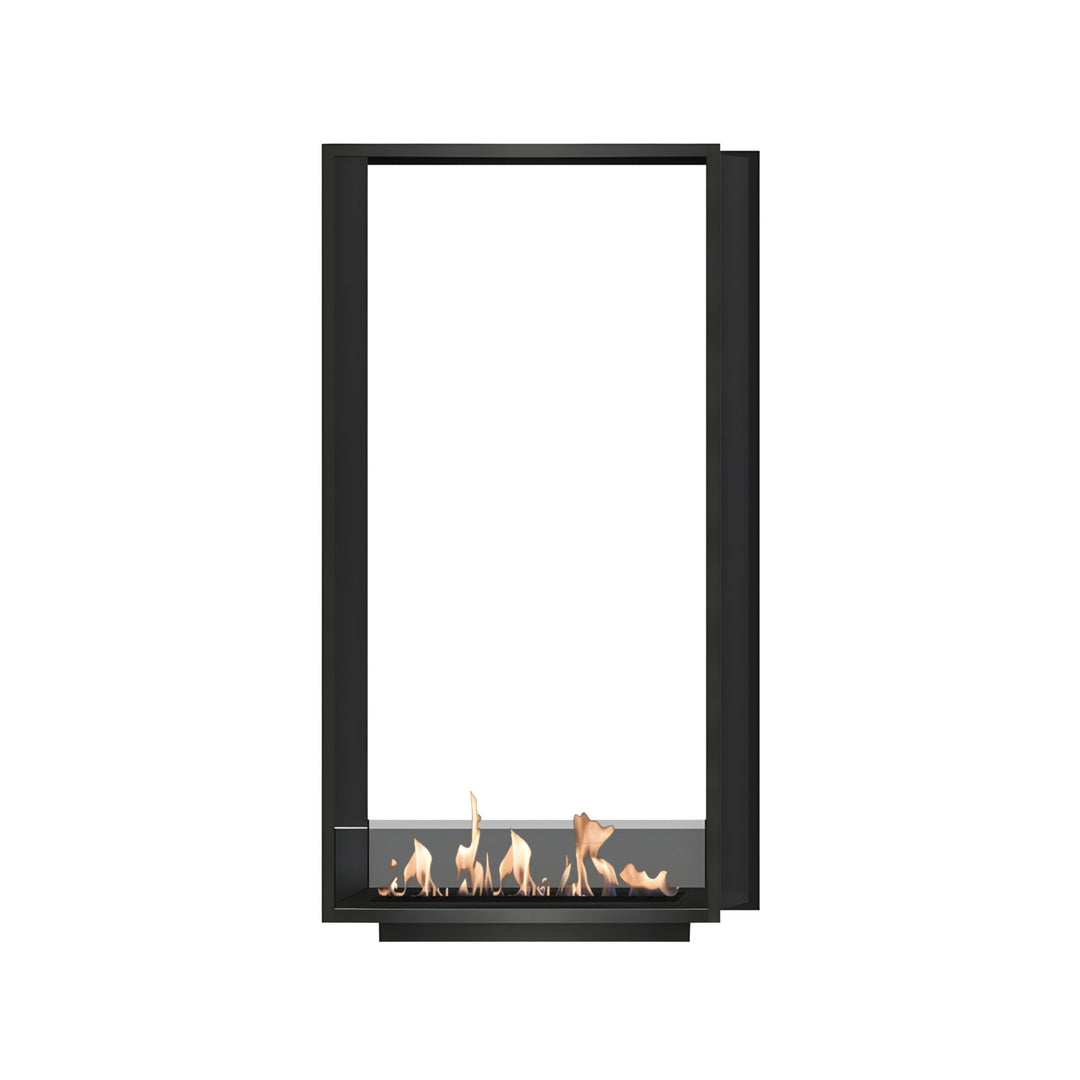 bioethanol-einbaukamin-zweiseitig-vertikal-raumteiler-fame-xl-160-schwarz-mit-glas-wild-flame