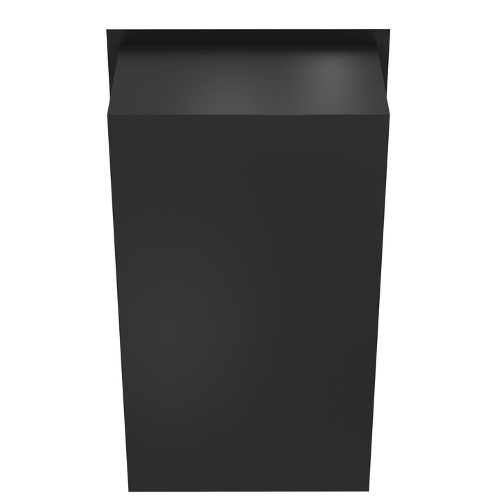 Bioethanol Einbau Kamin Ofen SELECTED Vertikal 80x140x35cm von Wild Flame Rückseite Stahlgehäuse